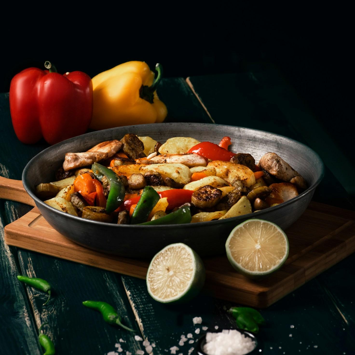 Community members collaborating in a contemporary kitchen, sharing recipes and techniques